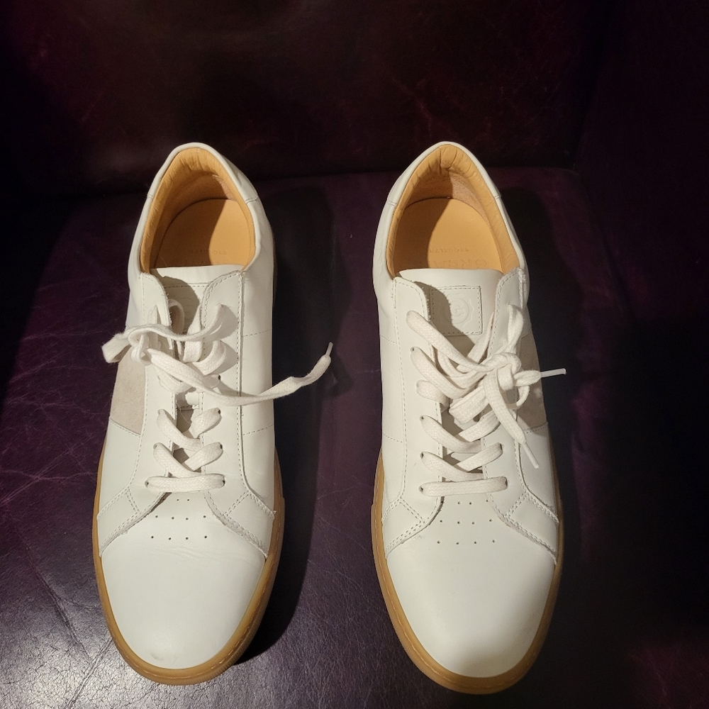 Greats white leather sneaker made in Italy size 12